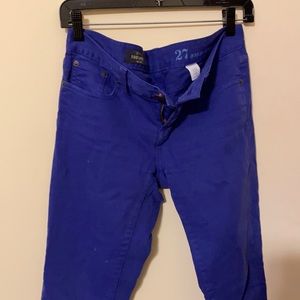 Jcrew toothpick jeans size 27 ankle